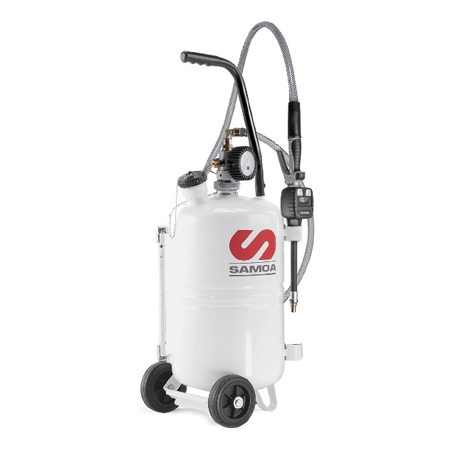 324010 SAMOA Self-Contained 25 Litre Pressurised Mobile Lubricant Dispenser with Meter